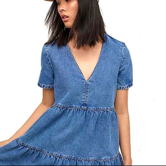H&M Dresses & Skirts - H&M Denim Babydoll Dress